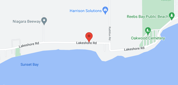 map of 10834 Lakeshore Road
